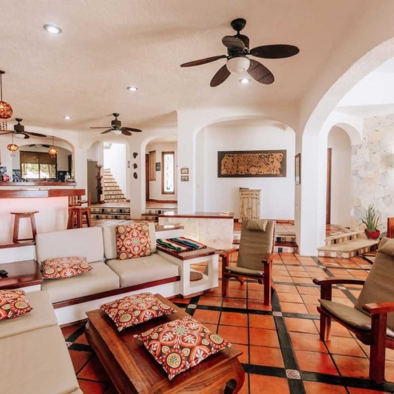 6-Bedroom Beachfront Villa in Akumal