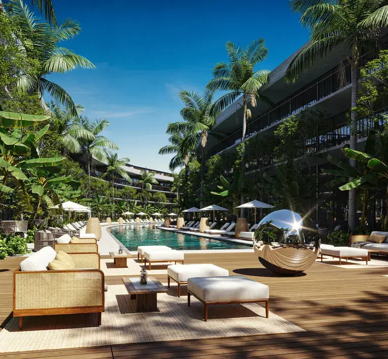 AURA Playacar: Two-Bedroom Double-Height Residence in Playa del Carmen