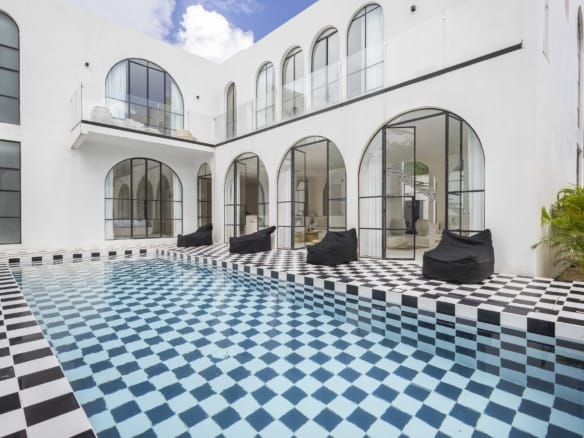 Exterior of Casa Prim, a modern four-bedroom villa in Region 15, Tulum