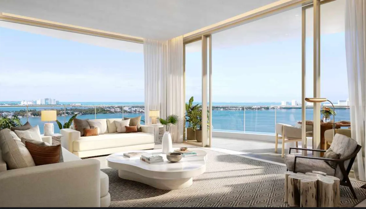 onelaguna-cancun-living-view One Laguna: 3-Bedroom Lagoon-Front Residence in Cancún