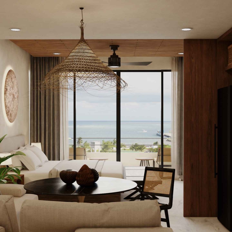 Ocean View Apartments for Sale in Puerto Morelos
