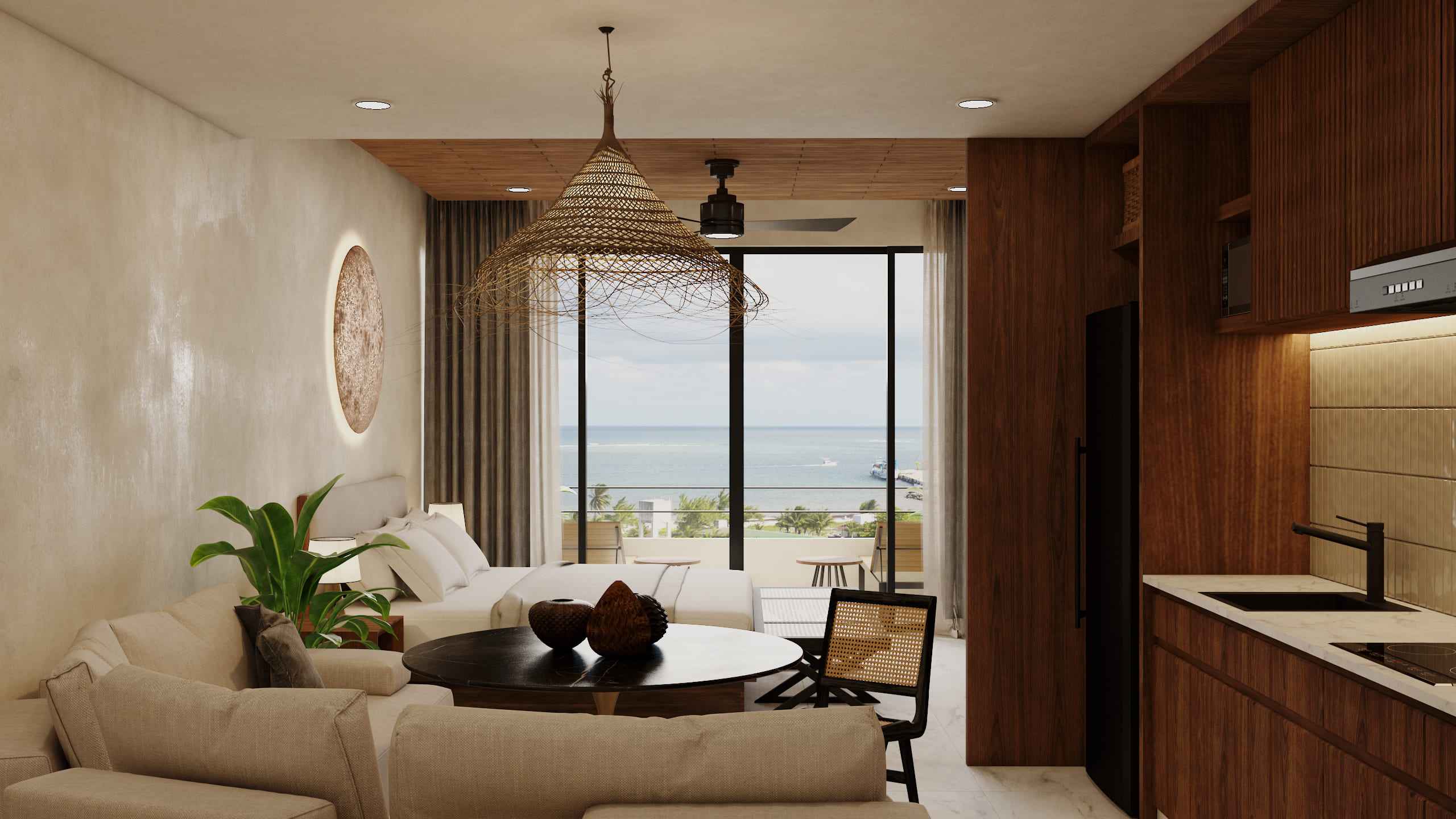 Ocean View Apartments for Sale in Puerto Morelos