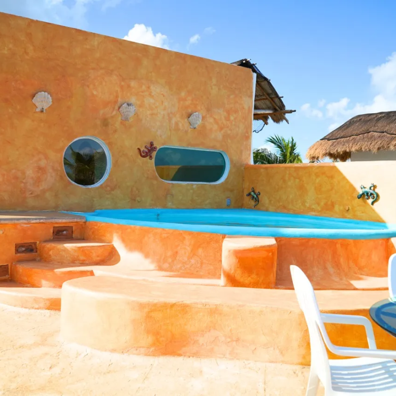 4-Bedroom Beachfront Villa in Puerto Morelos