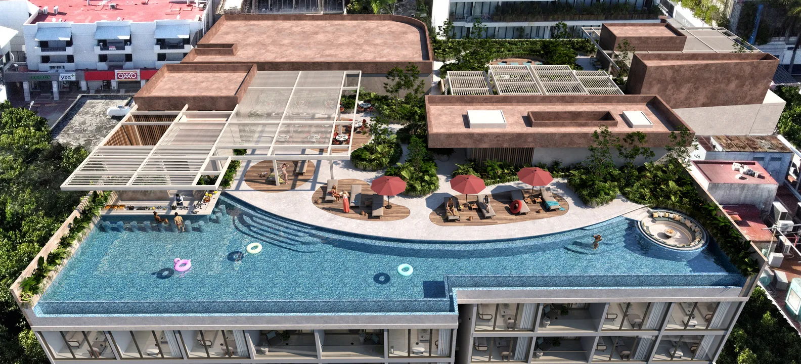The Landmark Playa del Carmen Condos: Studios, 1 & 2 Bedroom Residences on Fifth Avenue from $187,228 USD