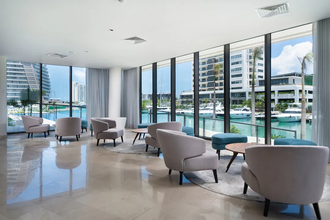 Blume Puerto Cancun: Three-Bedroom Lagoon-Front Condos with Marina Dock