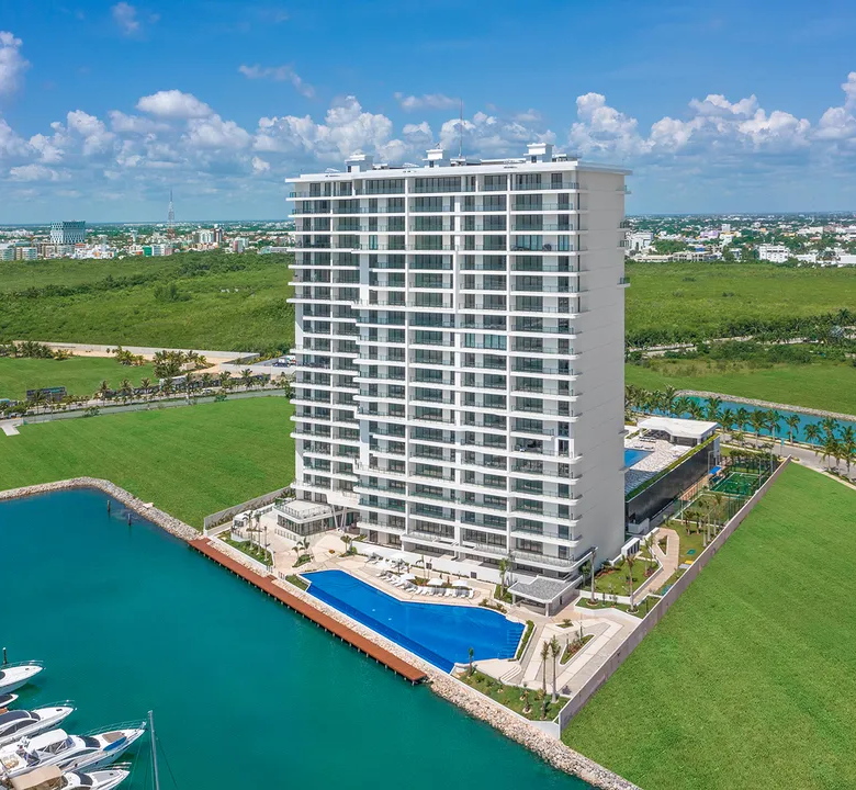 Blume Puerto Cancun: Three-Bedroom Lagoon-Front Condos with Marina Dock