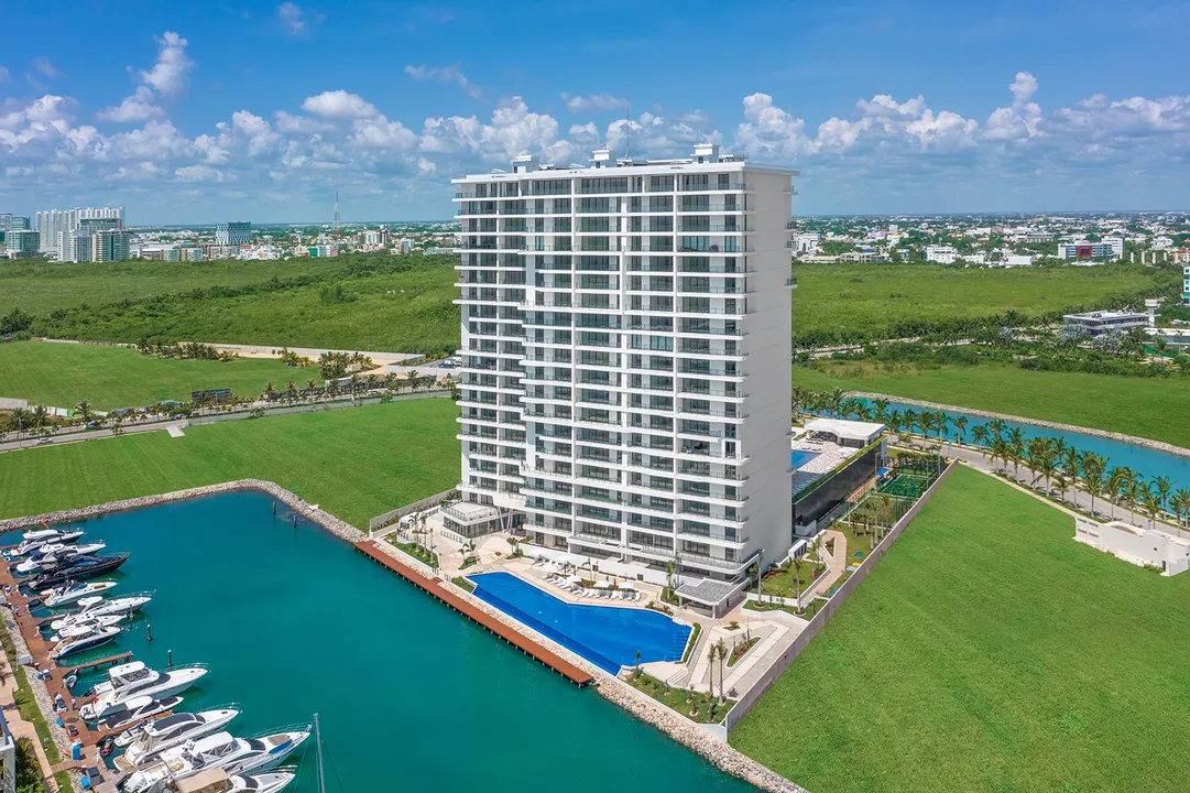 Blume Puerto Cancun: Three-Bedroom Lagoon-Front Condos with Marina Dock
