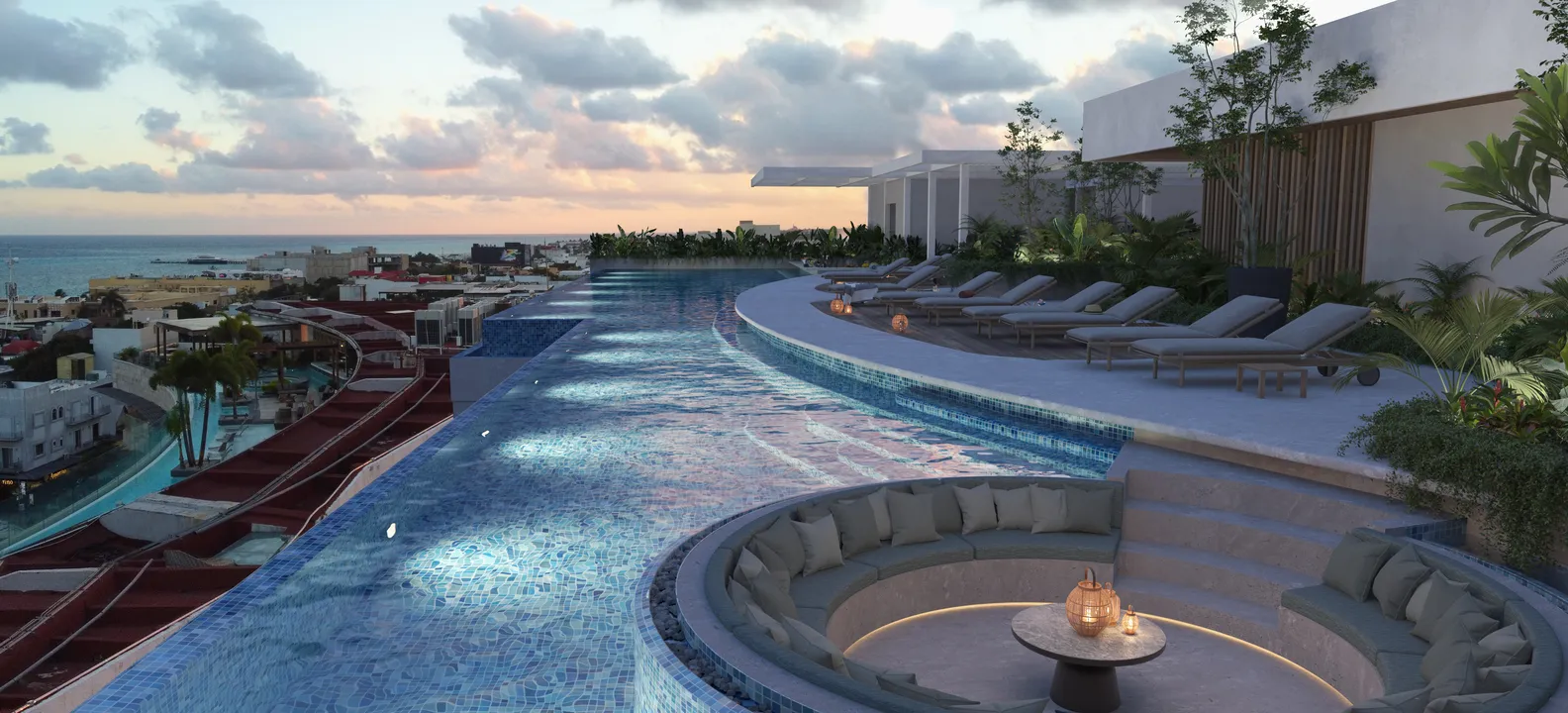 the-landmark-playa-del-carmen-condos-exterior.webp The Landmark Playa del Carmen condos exterior facade on Fifth Avenue between Calle 12 and Calle 14