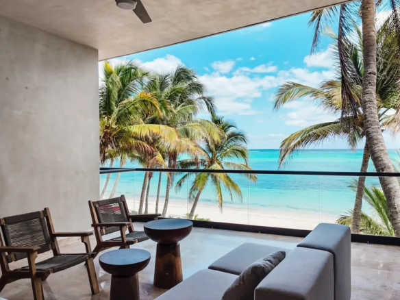 NEEA Soliman Bay Tulum beachfront terrace