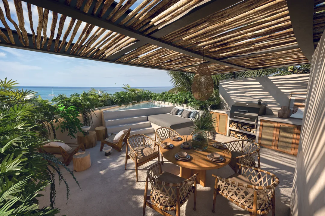 Nautila — 2-Bedroom Beachfront Condos in Tankah Bay, Tulum