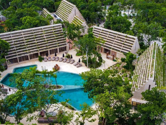Multisensory park and clubhouse amenities at Kaybe, Tulum