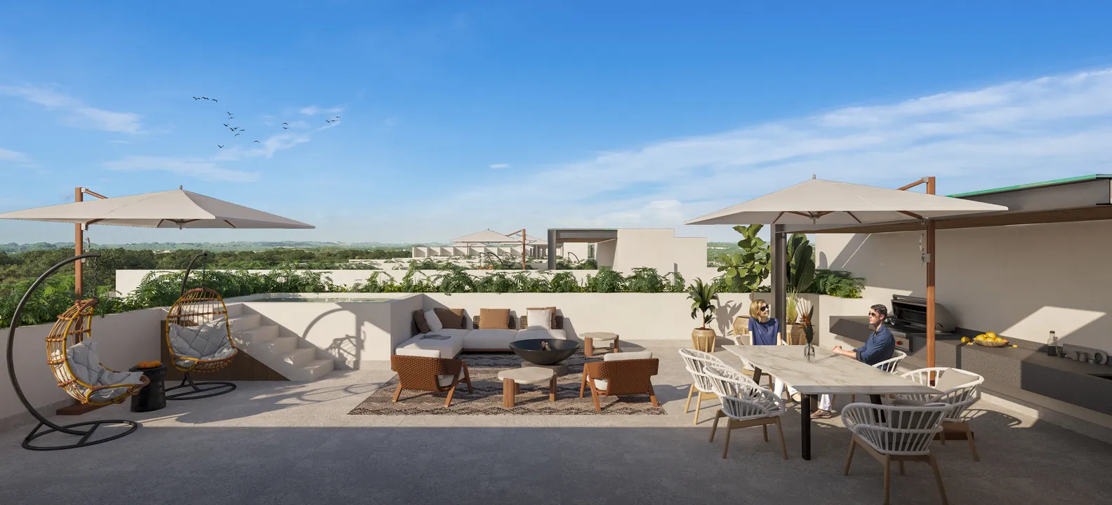 Macondo Residences: 1, 2 & 3 Bedroom Golf-Side Condos in Playacar