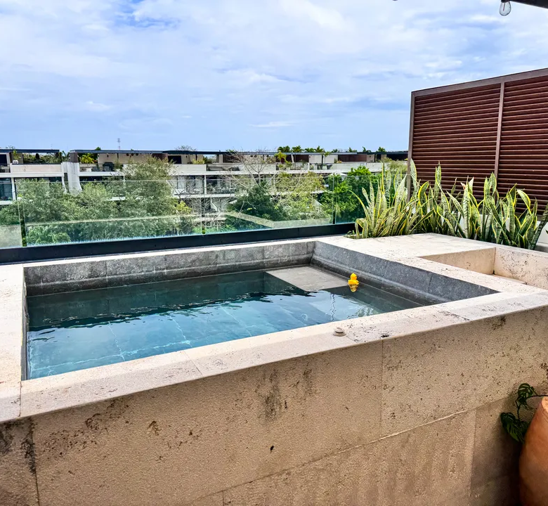 AWA Playacar Penthouse: 2-Level, 2 Bedroom Residence with Private Rooftop, 207 m² (2,227 sq ft)