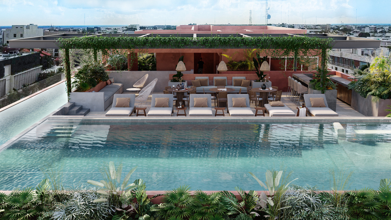 ikuku-playa-del-carmen-condos-pool.webp Semi-Olympic swim lane and rooftop pool at Ikuku Playa del Carmen
