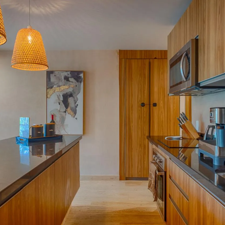 AWA Playacar 2 Bedroom Condo: Turn-Key Designer Interior, Fully Furnished