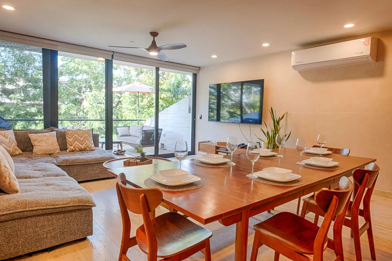 AWA Playacar 2 Bedroom Condo: Turn-Key Designer Interior, Fully Furnished