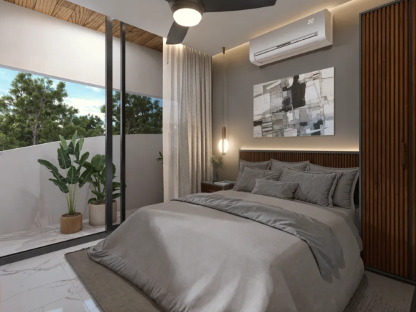 Furnished two-bedroom apartment at DK40 in Playa del Carmen.