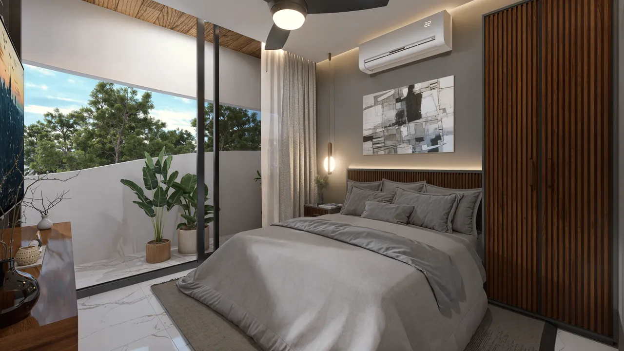 dk40-playa-del-carmen-two-bedroom-apartment.webp Furnished two-bedroom apartment at DK40 in Playa del Carmen.